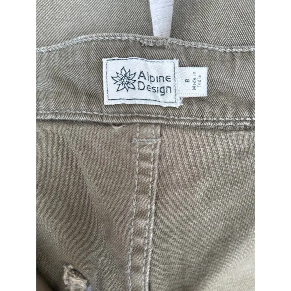 Alpine Design Women's Vintage Olive Barrel Pants Size 8